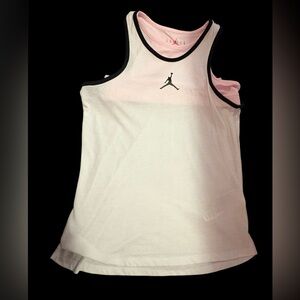 *2pc Set* Jordan Pink, White & Black Tank with Jumpman and light pink bike short